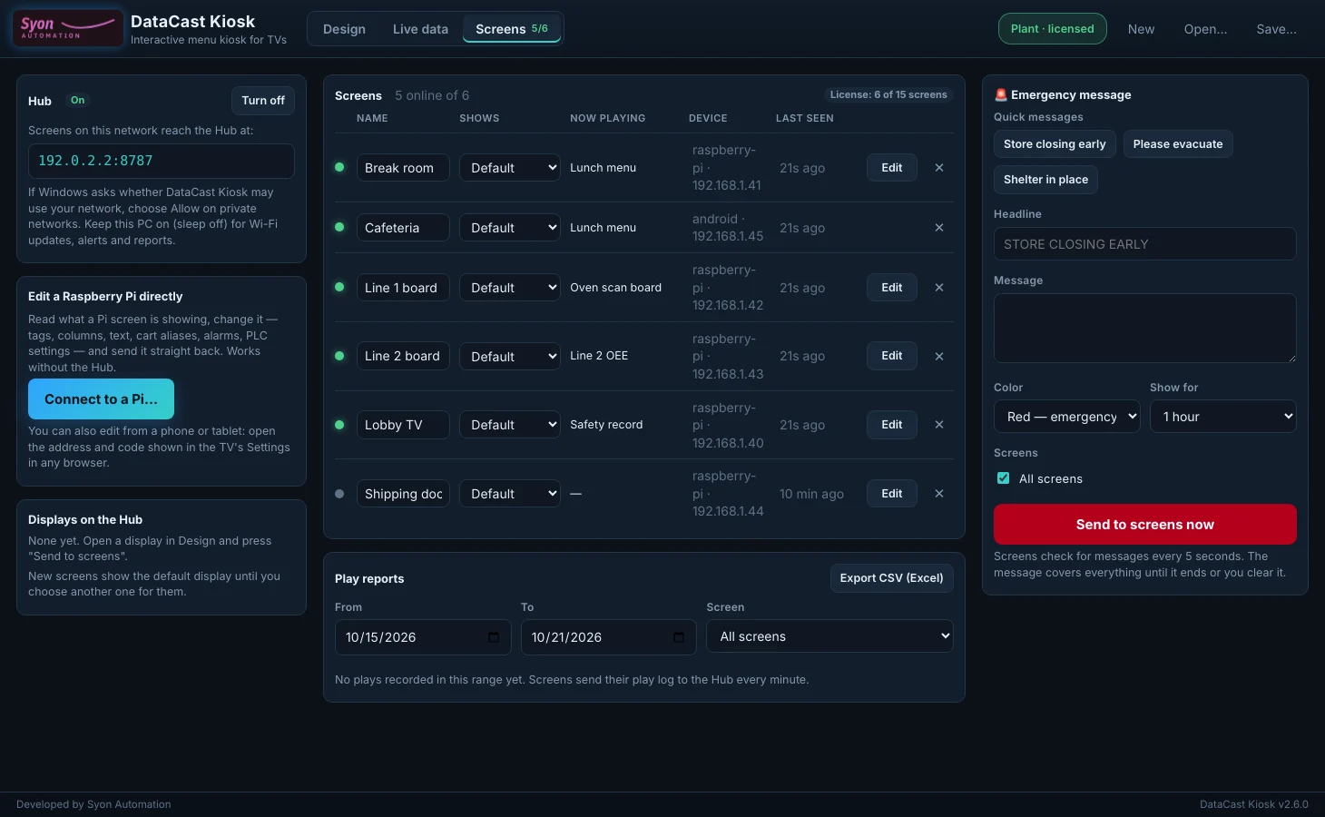 DataCast: One Hub for every screen