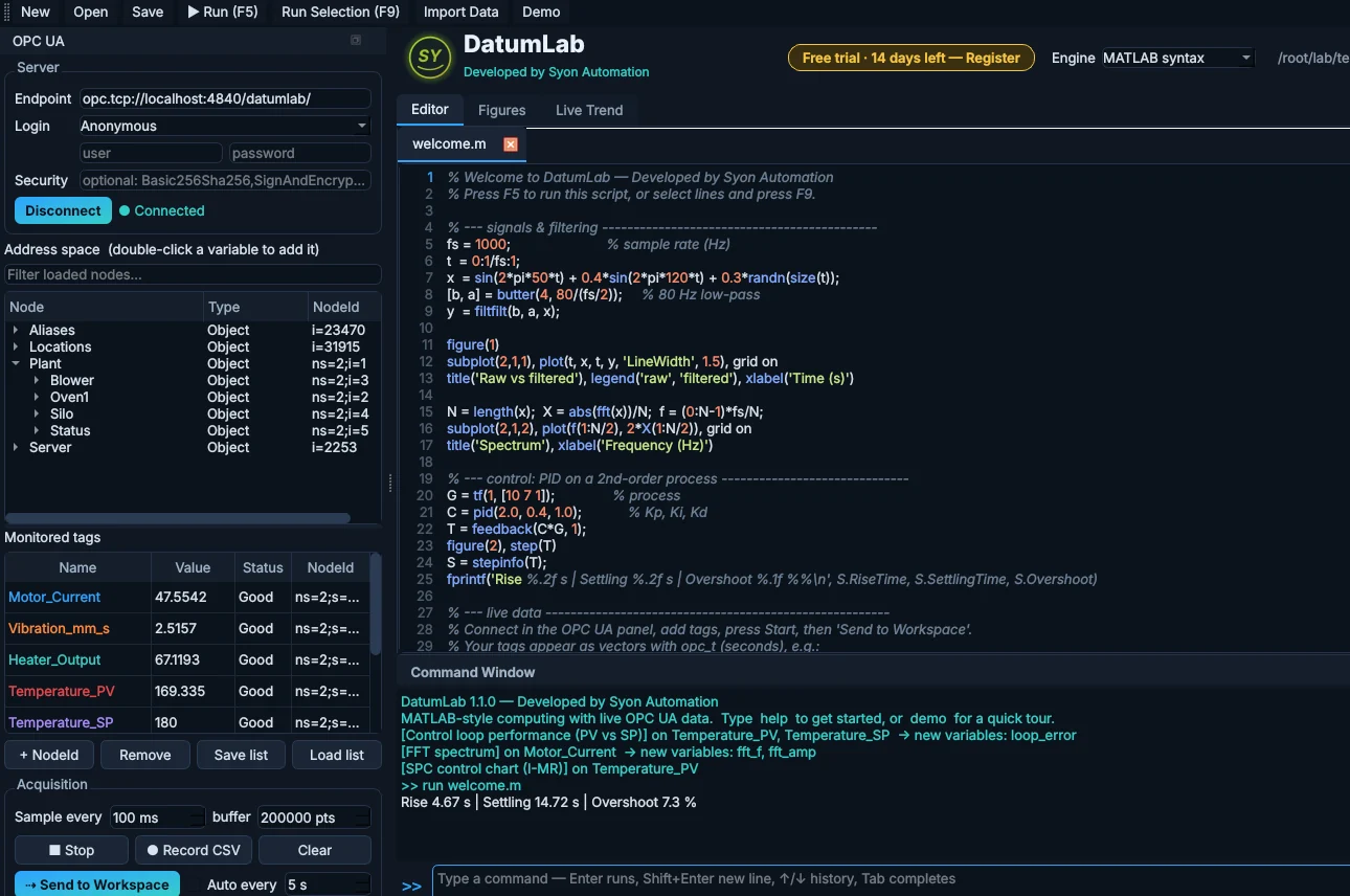 DatumLab: It speaks MATLAB